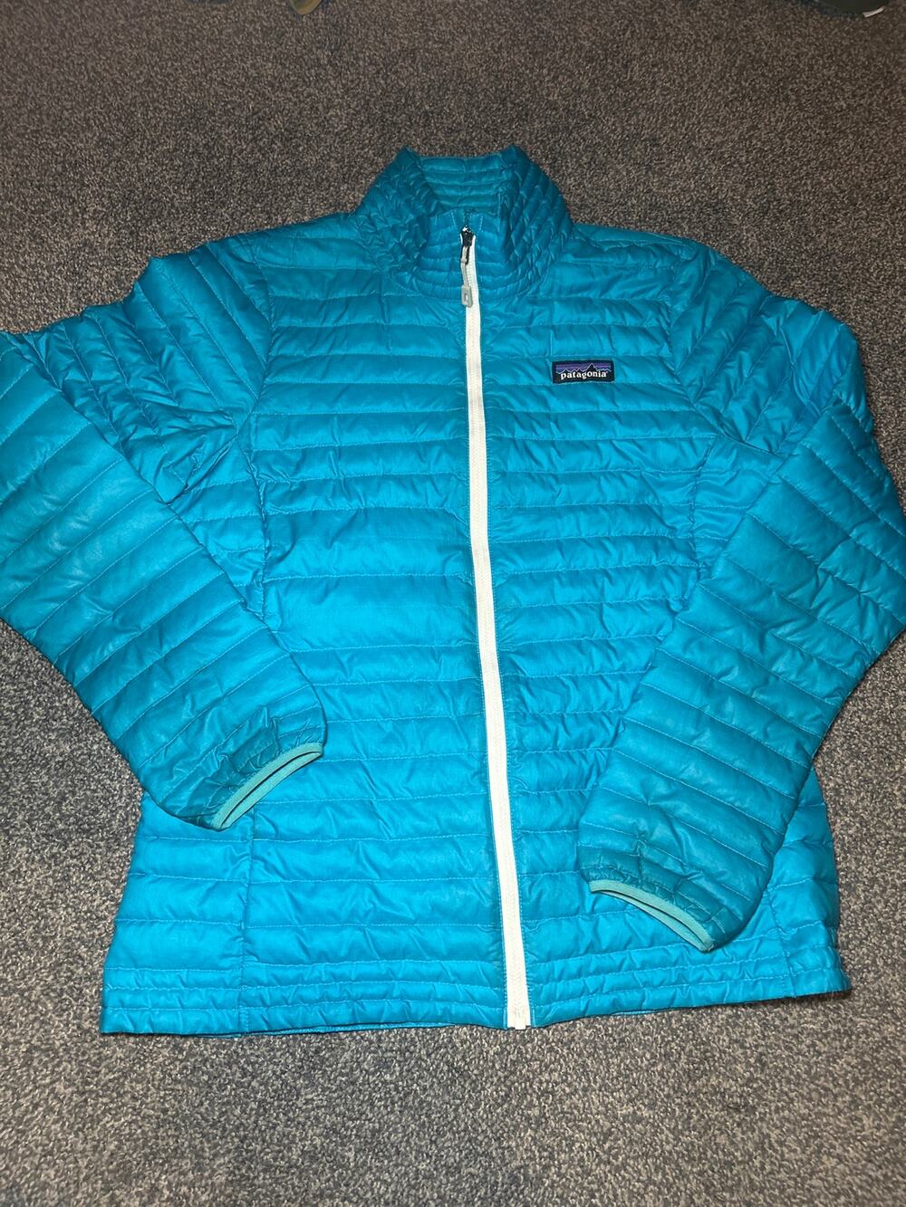 PATAGONIA Down Jacket Logo Patch small turquoise  women’s